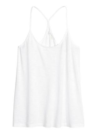 Біла базова майка топ h&m, l/xl