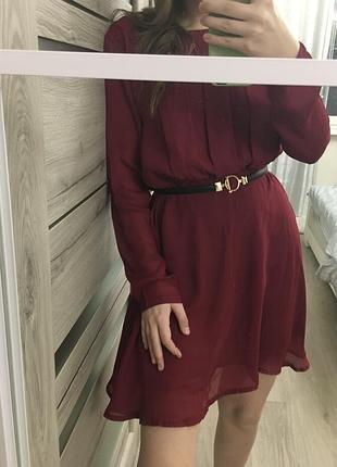 Мини платье boohoo шифон