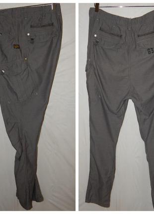 Брюки лёгкие g-star rovic laundry loose tapered cargo pant wmn2 фото