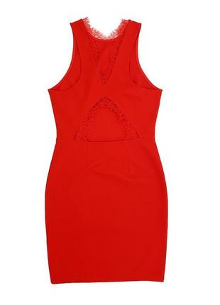Червона коктейльна сукня h&m з вирізом на спинці, s5 фото