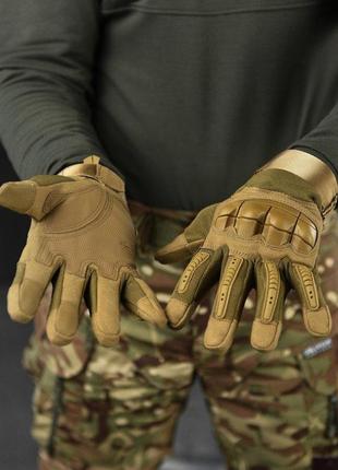 Тактические перчатки штурмовые военные полнопалые ол7295