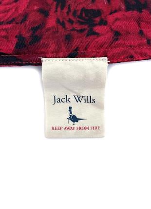 Гарний топ в троянди на тонких бретельках jack wills, xl6 фото