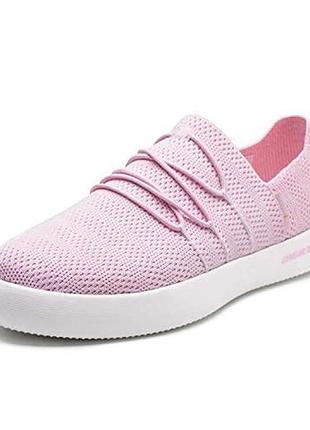 Жіночі кеди onemix women slip-on knited/pink color розмір 36