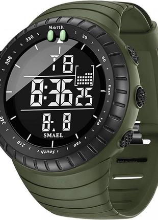 Водонепроницаемые тактические часы sport tactical wr50 green smael 12 5atm