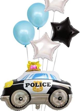 Набор воздушных шариков полицейская машина