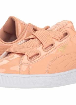 Жіночі кросівки puma basket heart patent wns coral розмір 39