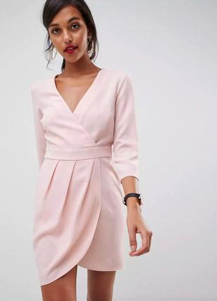 Стильне пудрове плаття asos design, m