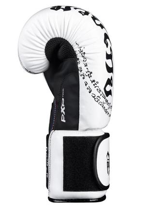Боксерские перчатки phantom muay thai white 16 унций (капа в подарок)5 фото