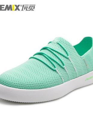 Жіночі кеди onemix women slip-on knited/mint color розмір 35