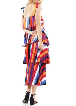 Яскрава максі сукня в різнокольорову смужку why dress, xl3 фото