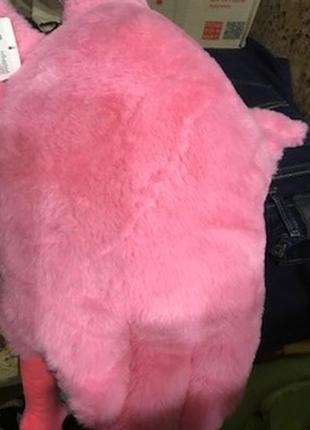 М'яка іграшка-подушка, обіймашка рожевий фламінго 85 см нова5 фото