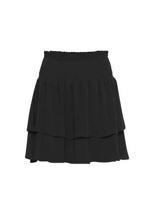 Шифонова спідниця b.young hitta skirt чорного кольору, s/m1 фото