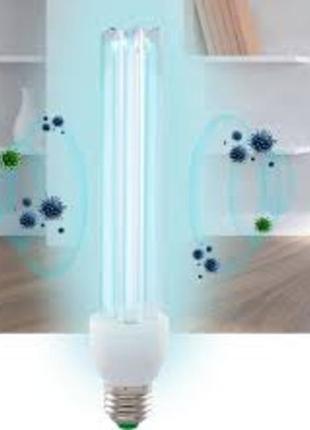 Кварцевая бактерицидная лампа 20 ватт с ионизацией uvc tube ozone 20 watt2 фото