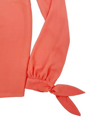 Шифонова блузка із зав'язками на рукавах dorothy perkins, l7 фото