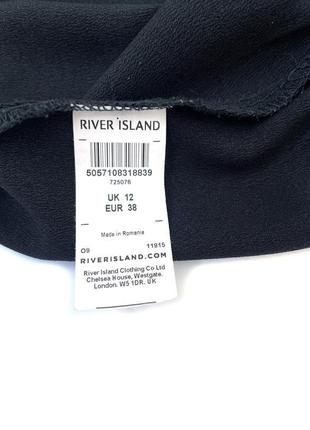 Чорне боді на запах без рукавів river island, m/l9 фото