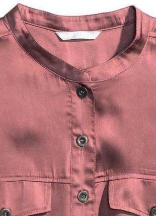 Сатинова блузка без рукавів h&m, xxl3 фото