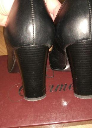 Базовые туфли нат.кожа полномерный р. 40 черный4 фото