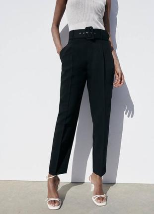 Брюки штани zara чорні xs 34 s 36