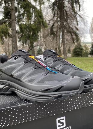 Salomon xt-6 lab черные gore tex саламоны кроссовки горпкор