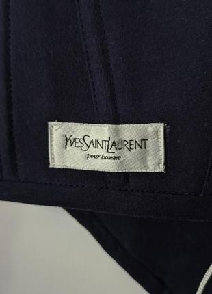 Yves saint laurent корсетный топ ysl синий корсет upcycling4 фото