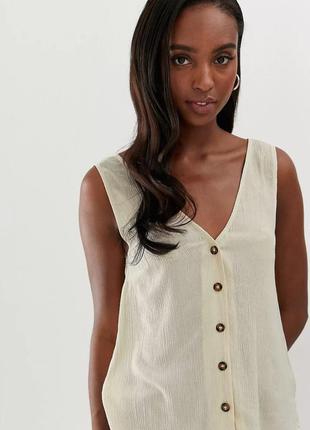 Asos design літній топ на ґудзиках, xl/xxl