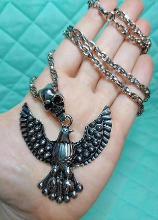 Колье орел,череп байкерское