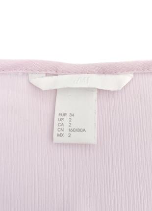 Пудрова блузка h&m, s 6