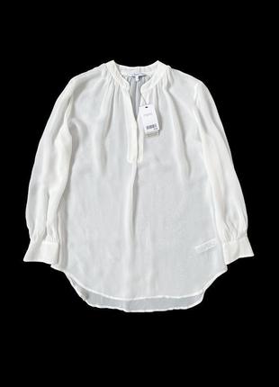 Біла блузка з довгими рукавами next, l