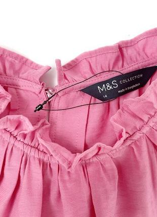 Красива рожева блузка без рукавів marks&amp;spencer, xl6 фото