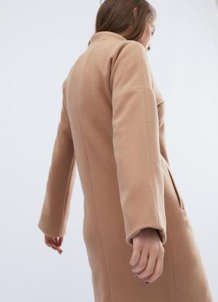 Кашемировое пальто с надписью6 фото