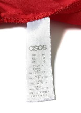 Asos червона блузка на зав'язках, m/l10 фото