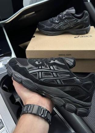 Чоловічі кросівки asics gel-nyc black  мужские кроссовки асикс чёрные и серые