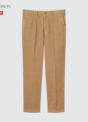 Чоловічі укорочені вельветові штани на утяжках uniqlo3 фото