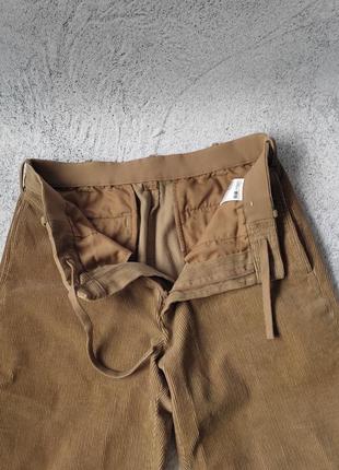 Чоловічі укорочені вельветові штани на утяжках uniqlo5 фото