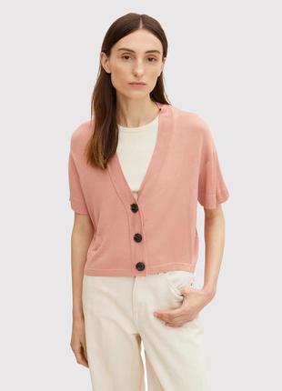 Легкий кардиган tom tailor nude rose, xxl