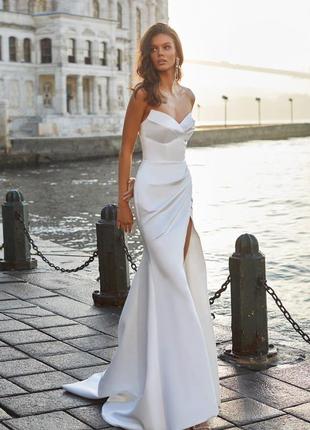 Весільна брендова сукня milla nova🤍1 фото