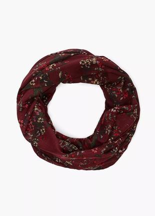 Легкий шарф снуд хомут квітковий принт s.oliver