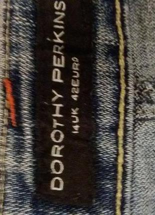 Стильная джинсовая юбка футляр dorothy perkins раз.12-144 фото
