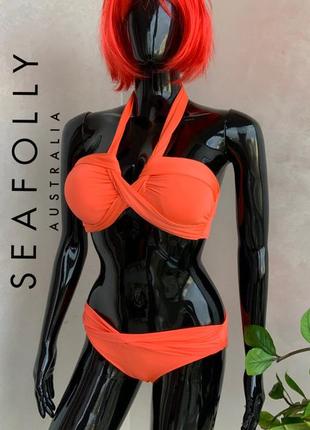 Seafolly la perla victoria’s secret agent provocateur невероятный раздельный коралловый купальник