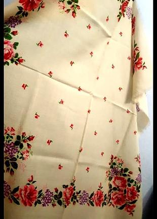 Платок украинский народный платок шерстяной винтаж9 фото