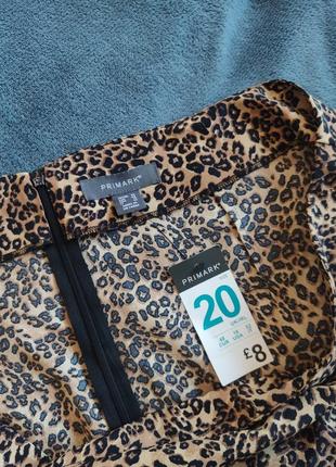 Леопардовая юбка 48 размер primark2 фото