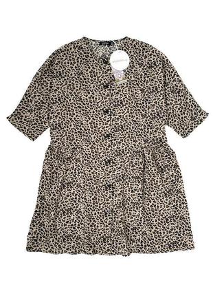 Леопардова сукня boohoo у вільному стилі, s/m5 фото