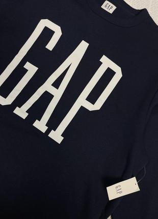 Новый крутой свитшот gap logo pullover sweatshirt tapestry navy6 фото