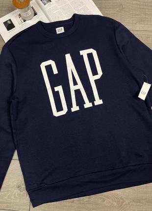 Новый крутой свитшот gap logo pullover sweatshirt tapestry navy7 фото