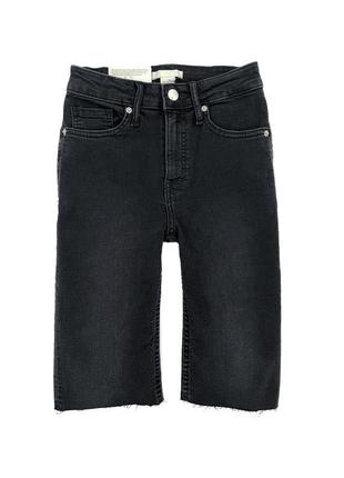 Чорні джинсові шорти h&m, xxs4 фото