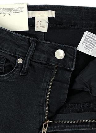 Чорні джинсові шорти h&m, xxs8 фото