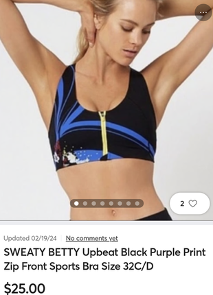 Спортивный топ sweaty betty 34 в-с.