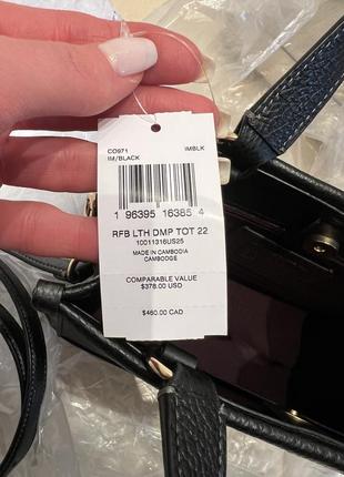 Кожаная сумка тоут coach dempsey tote 227 фото