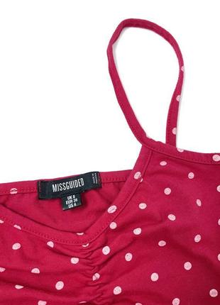 Missguided міді плаття в горошок, s 6
