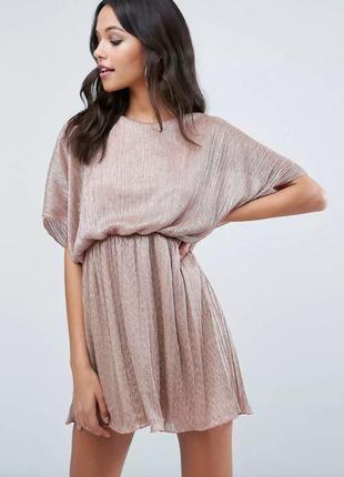 Круте коротке плаття плісе boohoo night, m